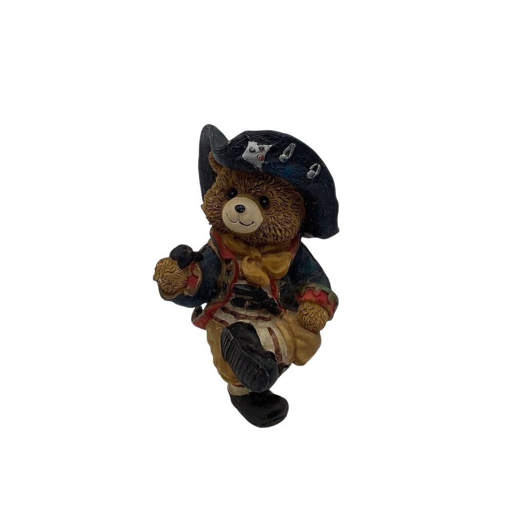 Pirate Bear Figurine Multicolor‎ Detailed Outfit